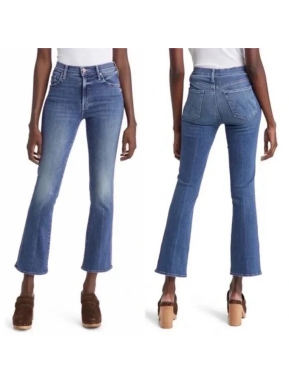 MOTHER The Outsider Ankle High-Rise Flare Jeans 31